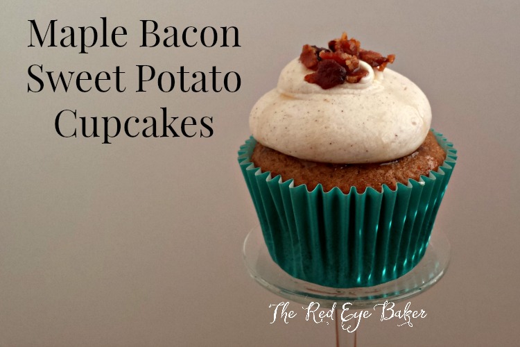 Maple Bacon Sweet Potato Cupcakes