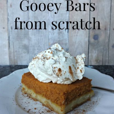 Pumpkin Gooey Bars from Scratch
