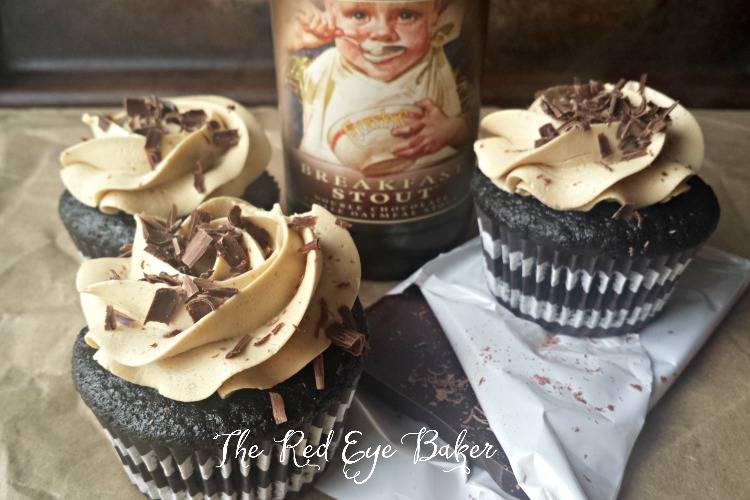 Mocha Stout Cupcakes | A delicious pairing of dark chocolate with a rich stout, topped with Swiss meringue buttercream make these Mocha Stout Cupcakes stand out in flavor.