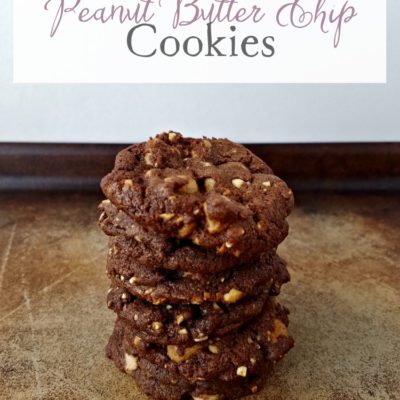Chocolate Peanut Butter Chip Cookies | Filled with peanut butter chips and chopped peanuts these Chocolate Peanut Butter Chip Cookies are also chocolaty and delicious!
