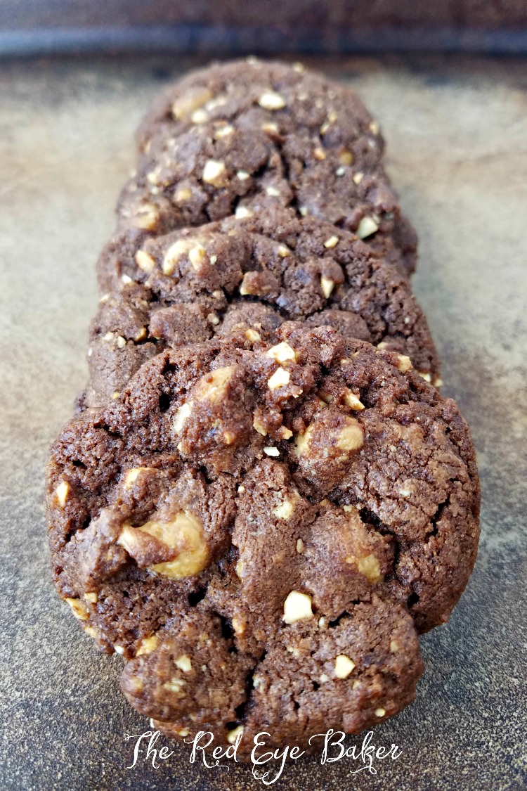 Chocolate Peanut Butter Chip Cookies | Filled with peanut butter chips and chopped peanuts these Chocolate Peanut Butter Chip Cookies are also chocolaty and delicious!
