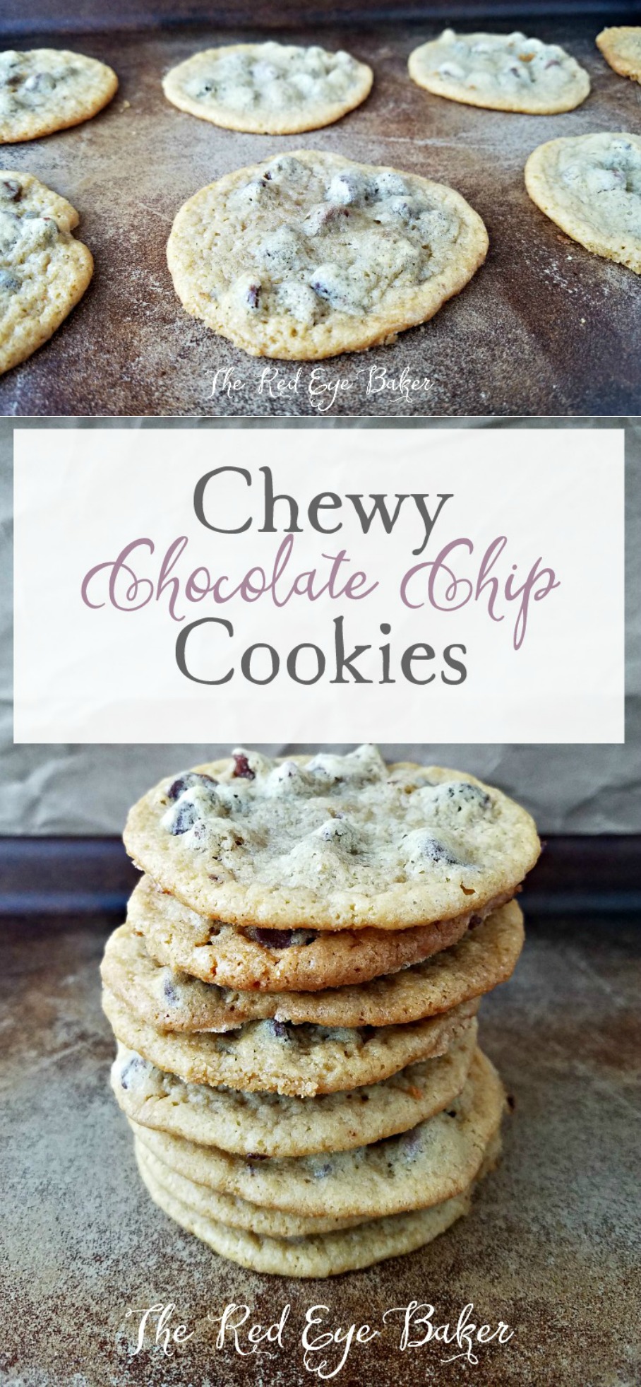 Chewy Chocolate Chip Cookies | Is there anything better than an ooey, gooey, cookie? These Chewy Chocolate Chip Cookies are sure to please the cookie monster in your life.