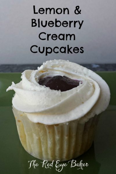 Lemon & Blueberry Cream Cupcakes