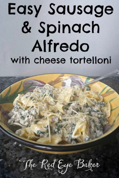 Easy Sausage & Spinach Alfredo